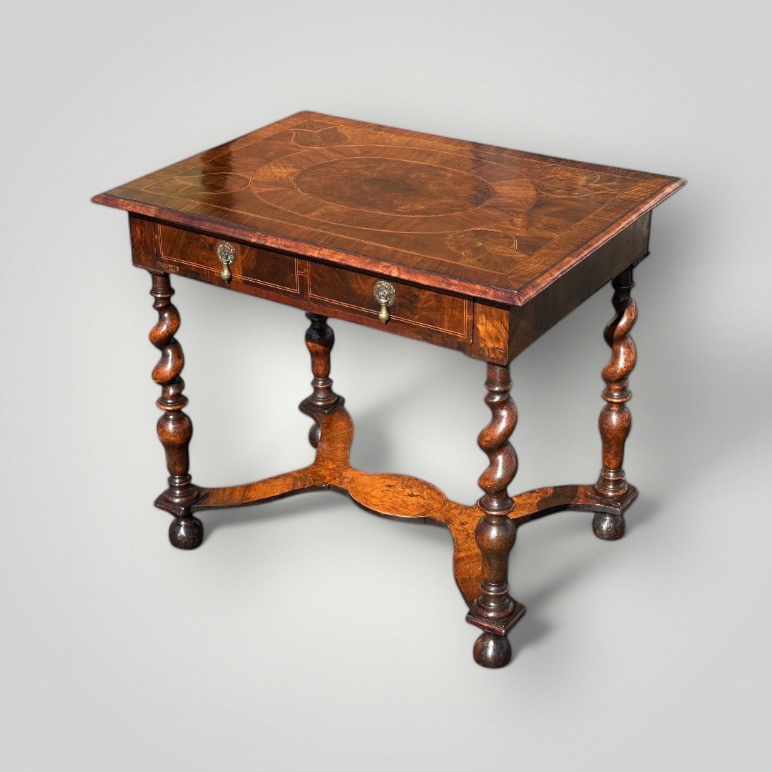 a william mary period walnut side table circa 1690
