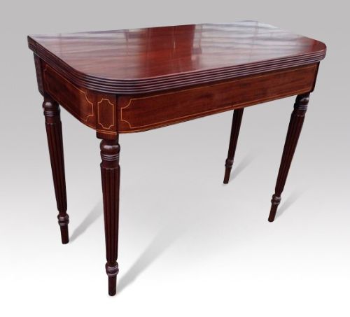a fine mahogany card table in the style of gillows