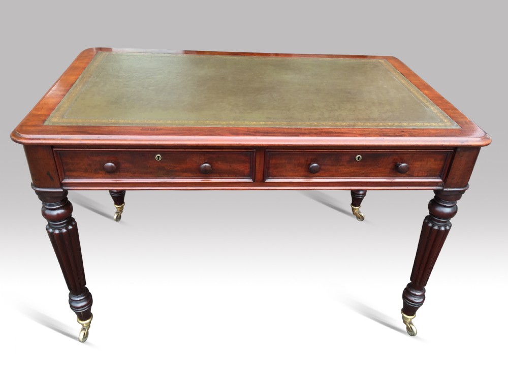 a superb william iv mahogany writing table by t wilson