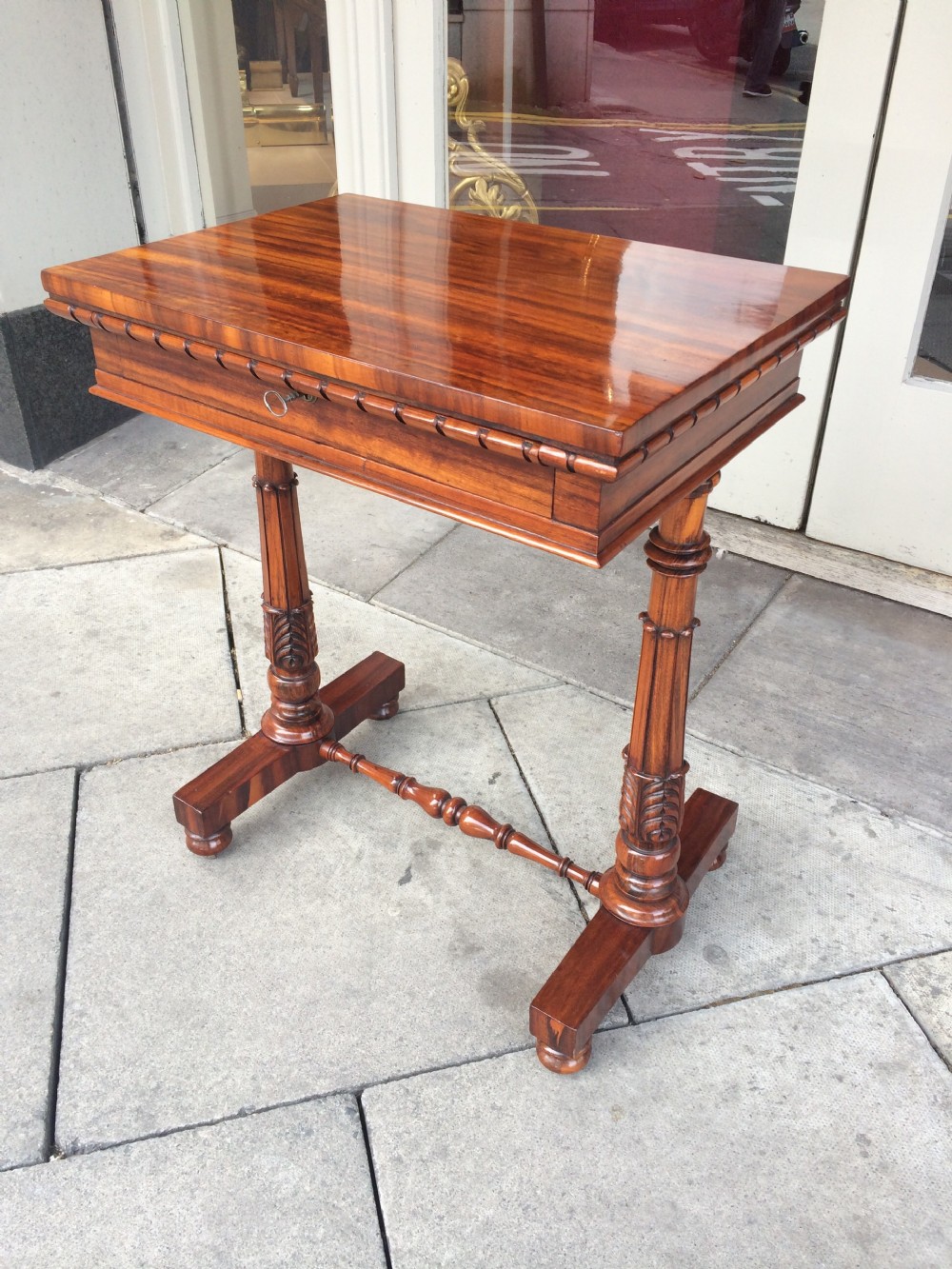 a superb gonalo alves side table attributed to gillows