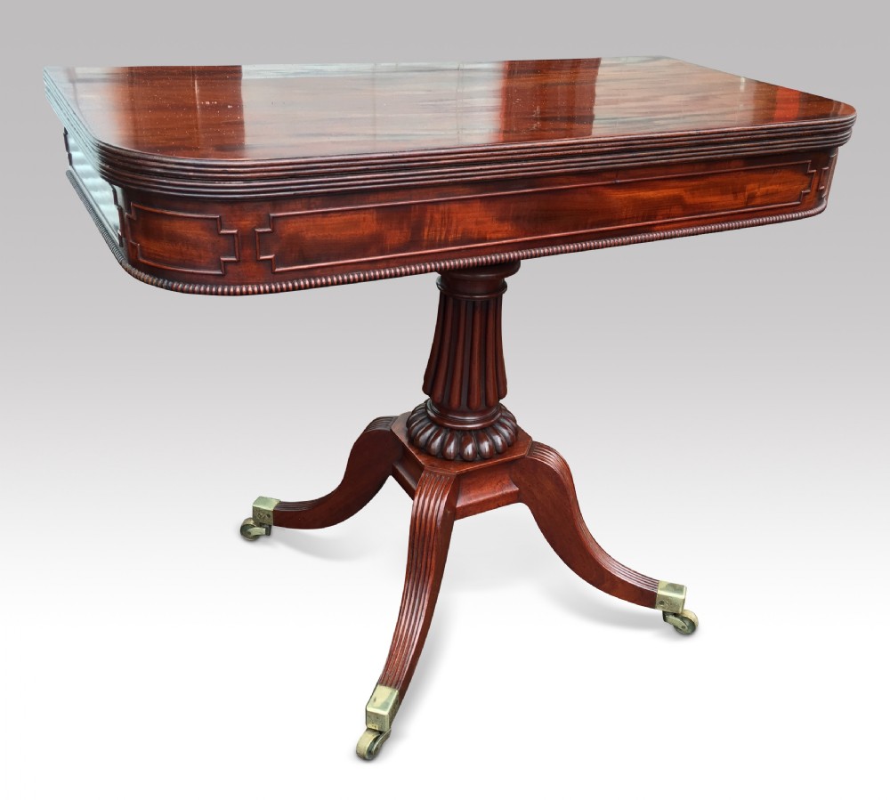 gillows mahogany card table