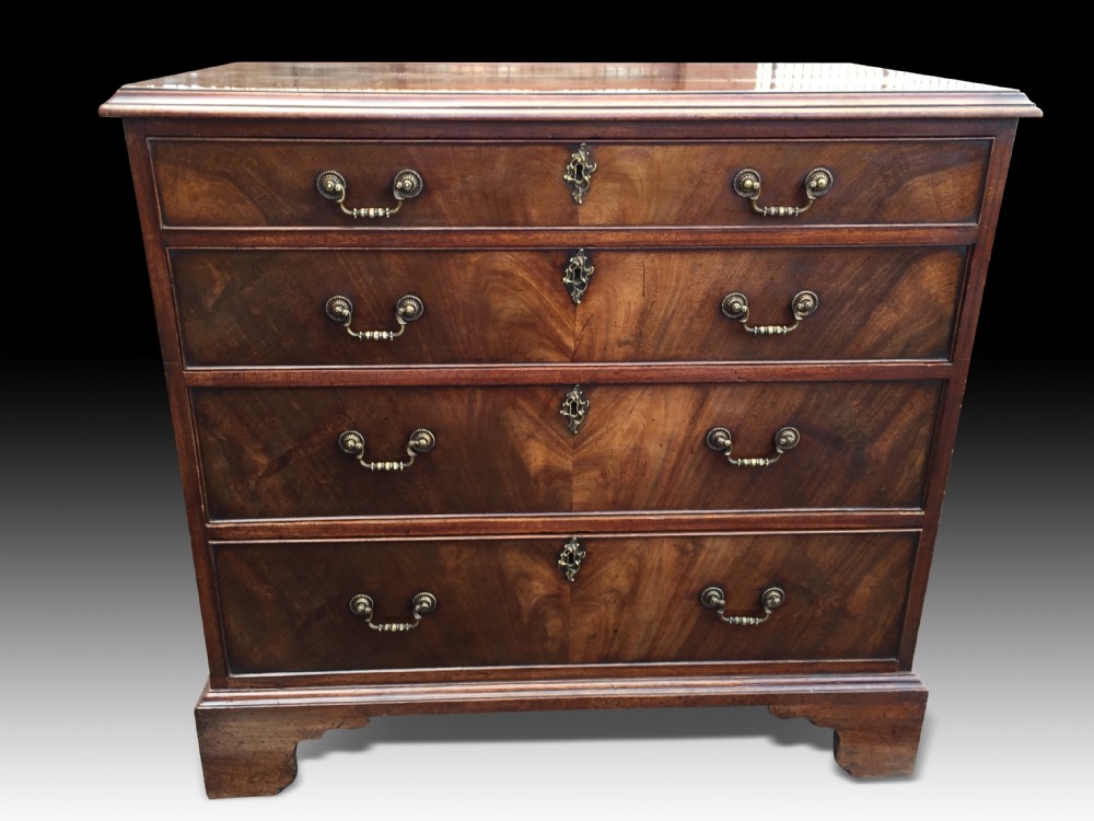 a very fine george ii mahogany chest of drawers