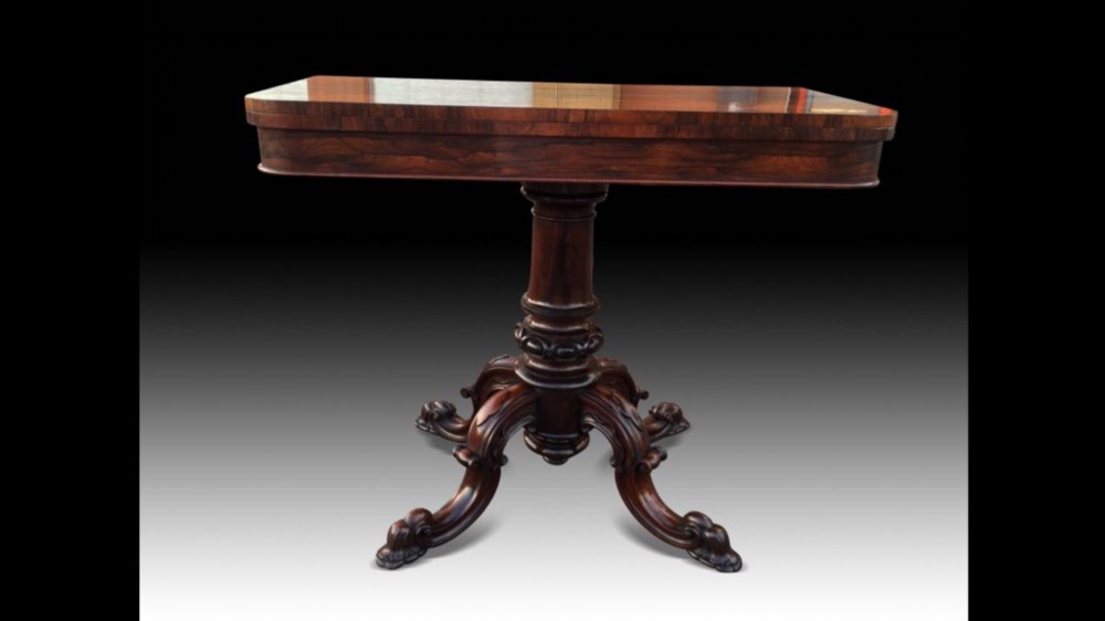 fine william rosewood tol tea table