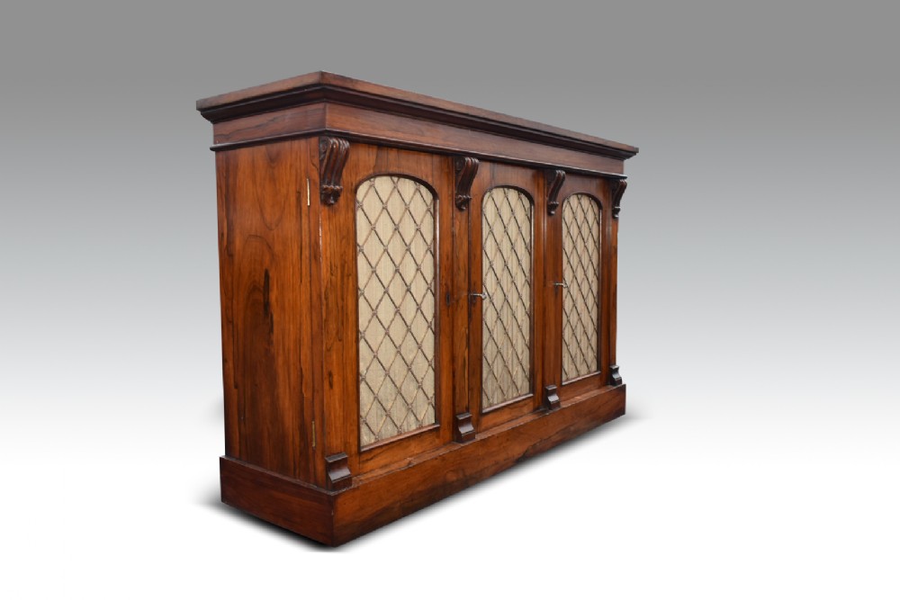a compact william iv rosewood side cabinet