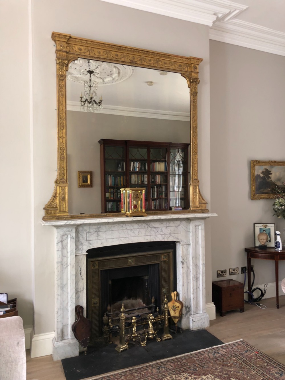 a magnificent late 19th century overmantle mirror
