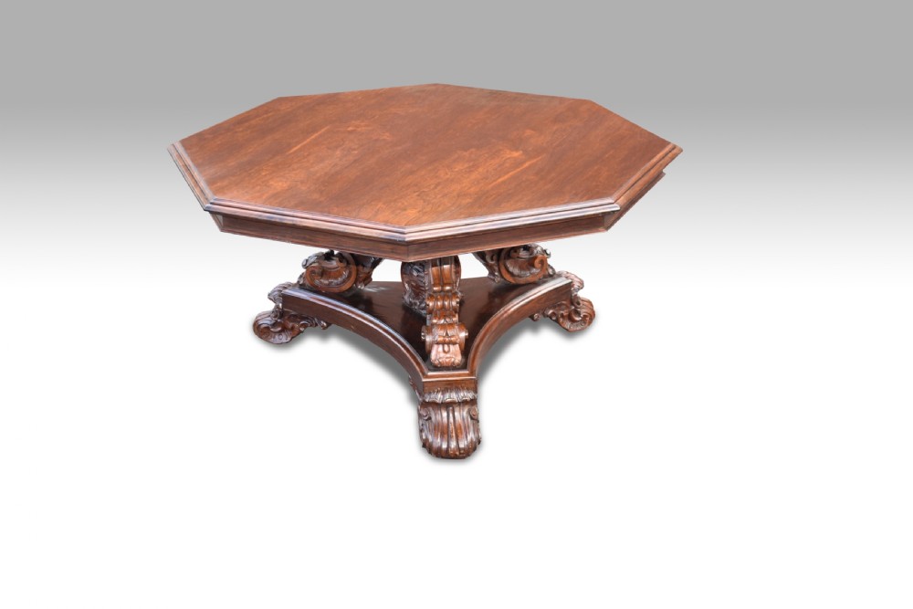 a magnificent william iv rosewood centre table