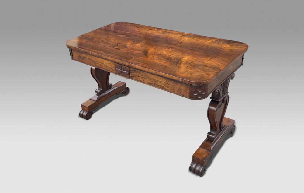 regency rosewood library table